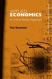 Cover of: Applied economics: a critical realist approach