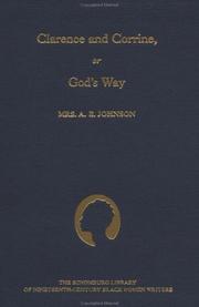 Cover of: Clarence and Corinne, or, God's way by Amelia E. Johnson