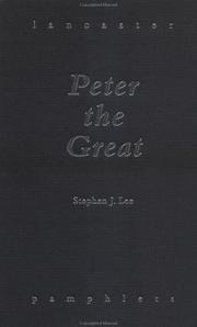 Cover of: Peter the Great (Lancaster Pamphlets)