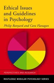 Cover of: Ethical issues and guidelines in psychology