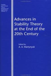 Cover of: Advances in stability theory at the end of the 20th century