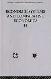 Cover of: Economic Systems & Comparative Economics II: Harwood Fundamentals of Applied Economics