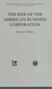 Cover of: Rise of the American Business Corporation: Harwood Fundamentals of Applied Economics (Fundamentals of Pure and Applied Economics)