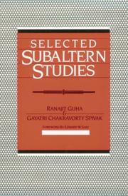 Cover of: Selected Subaltern studies by edited by Ranajit Guha and Gayatri Chakravorty Spivak.