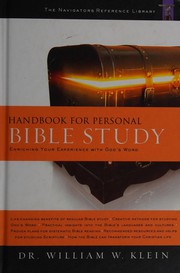 Cover of: Handbook for personal Bible study