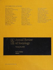 Cover of: Annual Review of Sociology by Karen S. Cook, Douglas S. Massey