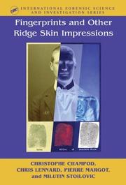 Cover of: Fingerprints and Other Ridge Skin Impressions (International Forensic Science and Investigation Series)