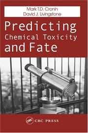 Predicting chemical toxicity and fate cover