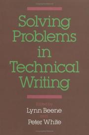Cover of: Solving problems in technical writing