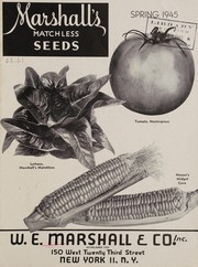 Cover of: Marshall's matchless seeds, 1945