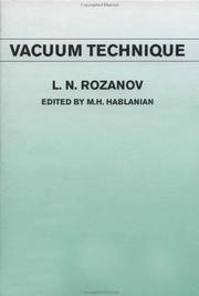 Cover of: Vacuum technique