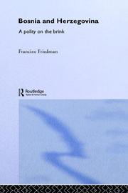 Cover of: Bosnia and Herzegovina | Francine Friedman