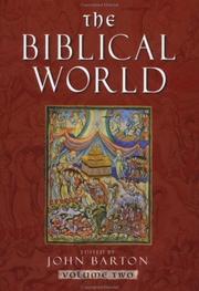 Cover of: The Biblical World | John Barton