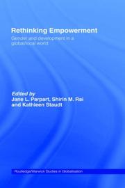 Cover of: Rethinking empowerment by edited by Jane L. Parpart, Shirin M. Rai and Kathleen Staudt.