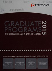 petersons-graduate-programs-in-the-humanities-arts-and-social-sciences-2015-cover