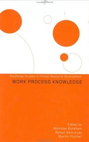 Cover of: Work process knowledge