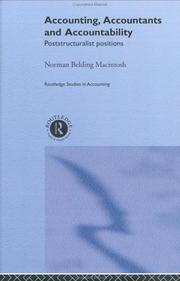 Cover of: Accounting, Accountants and Accountability by Norm Macintosh