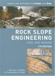 Cover of: Rock Slope Engineering: Civil and Mining