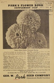 Cover of: Park's flower book: supplement 1945