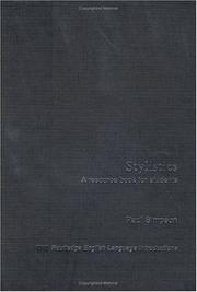 Cover of: Stylistics: a resource book for students