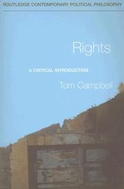 Cover of: Rights: a critical introduction