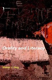 Cover of: Orality and Literacy (New Accents) by Walter J. Ong, Walter J. Ong
