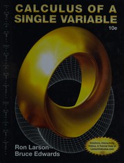 Cover of: Calculus of a Single Variable by Ron Larson, Bruce H. Edwards