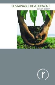 Cover of: Sustainable development