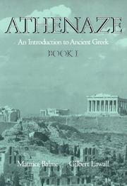 Cover of: Athenaze: An Introduction to Ancient Greek: Book I (Athenaze)