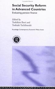 Cover of: Social Security Reform in Advanced Countries | T. Ihori