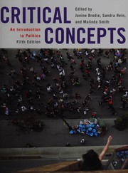 Cover of: Critical concepts by M. Janine Brodie, Sandra Rein, Malinda S. Smith