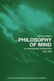 Cover of: Philosophy of mind: a contemporary introduction