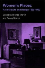 Cover of: Women's places by edited by Brenda Martin and Penny Sparke.