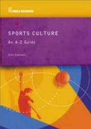 Cover of: Sports Culture by Ellis Cashmore