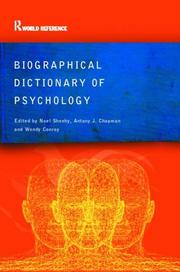 Biographical Dictionary of Psychology by Noel Sheehy