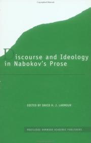 Cover of: Discourse and ideology in Nabokov's prose