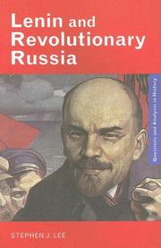 Cover of: Lenin and revolutionary Russia by Stephen J. Lee