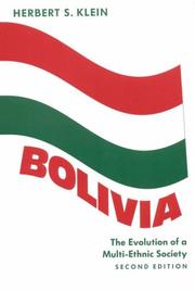 Cover of: Bolivia by Herbert S. Klein