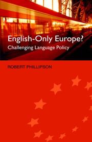 Cover of: English-Only Europe? by Robert Phillipson