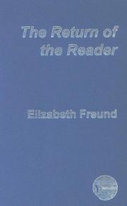 Cover of: Return of Reader by Freund - undifferentiated