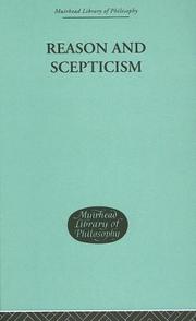 Cover of: Reason and Scepticism (Muirhead Library of Philosophy)