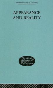 Appearance and reality