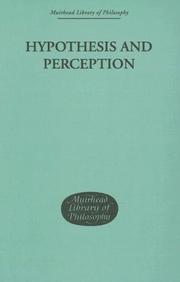 Hypothesis and perception by Errol E. Harris