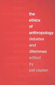 Cover of: The Ethics of Anthropology by Pat Caplan
