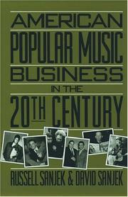 Cover of: American popular music business in the 20th century