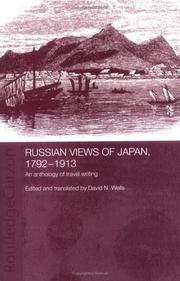 Cover of: Russian views of Japan, 1792-1913 by David N. Wells