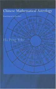 Cover of: Chinese Mathematical Astrology: Reaching out for the stars (Needham Research Institute Series)