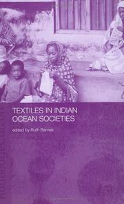 Cover of: Textiles in Indian Ocean societies by edited by Ruth Barnes.