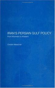 Cover of: Iran's Persian Gulf policy by Christin Marschall