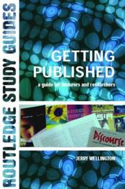Cover of: Getting published by J. J. Wellington